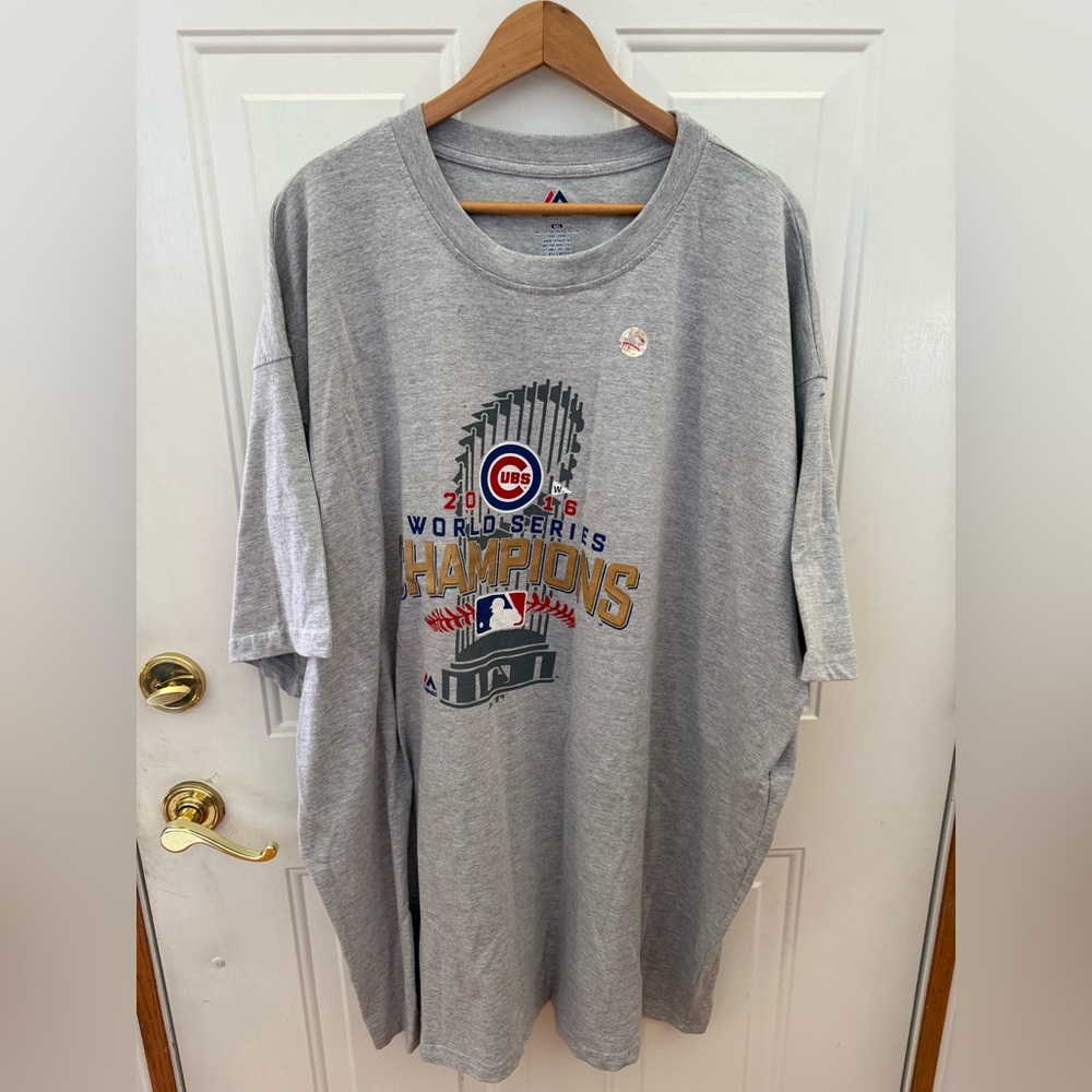 NWT Chicago cubs majestic t shirt 4XL - 2016 World Series Champions Cubbies MLB